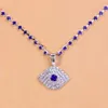 Chokers Stonefans Crystal Blue Evil Eye Naszyjnik dla kobiet