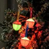 Cordes Ampoules à bulles de Noël Multicolores Veilleuses avec fluide Portable Multi couleur pour patios Porches Décor