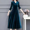 Casual Dresses Chic Spring Dress Slim Fit Fall Banquet Soft O Neck Dress-up