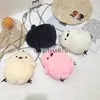 Сумки на плечо Cute Cicken Plus, женские роскошные женские сумки из искусственного меха через плечо, повседневная модная маленькая сумочка для девочек, зимняя сумка-тоут Pone 2023H2421