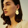 Dangle Earrings Vintage Korea Style Geometric Gold Metal Fashion Trendy Color Women Accessories Gift