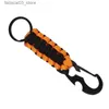 Keychains Lanyards Keychains Outdoor Umbrella Rope Corkscrew Car Keychain Climb Tactical Survival Tool Carabiner Hook Cord Backpack Buckle Q240201