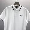 2NEW Fashion London England Polos koszule męskie projektanci koszule polo High Street Haftowanie drukowania T Shirt Men Summer Cotton Casual T-Shirtsq167