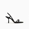Sandals Elegant Women Shoes Narrow Band Square Head Sandalias De Mujer Office Lady Thin High Heels Solid Stiletto