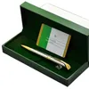 Luksusowy prezent świąteczny RLX Metal Grid Ballpoint Pen Piren Siedziki Pisanie gładkich z pakietem pudełkowym 240124