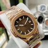 Mens Luxury Watch Designer Watches High Quality Automatic Machinery Movement Watches 904L PP Full Stainless Steel Luminous Waterproof AAA Sapphire Fashion 5711