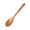 Spoons Japanese Long Handle Wooden Spoon Stirring Cooking Lengthened Milk Pot Stir Fry Soup 1 Pcs