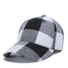 Chapeaux de fête Corée Style Plaid Coton Casquettes De Baseball Queue De Cheval Chapeau De Boule Femmes Hommes Casquette À Visière En Plein Air Snapback Réglable Hip-Hop Visière Chapeau Dhnhb