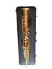 Melhor qualidade marca japonesa saxofone soprano yss 82z ouro soprano reto b-flat sax profissional instrumentos musicais bocal com capas de couro palhetas grátis