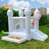 Klasa komercyjna Pvcoxford Reflatible Bubble House White Bounce z slajdem dla Partyventwedding Sale 240127