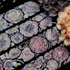 Gift Wrap 1 Loop 100CM Gothic Soul Floral Butterfly Shiny Shell Crystal PET Tapes DIY Decor Card Making Scrapbooking Planner Sticker