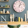 Horloges murales abstraite rationaliser modèle de marbre imprimé horloge moderne silencieux salon décor à la maison montre suspendue