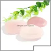 Pierre Pierre 20X6Mm Pouce Naturel Souci Mas Palm Main Cristal Forme De Coeur Pierre Précieuse Gua Sha Outil Guérison Beauté Bricolage Décor Dhseller2010 D Dhroe