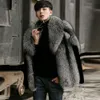 Autumn and Winter Mens Casual Designer Fur Grass Coat Fashion Thickened Warm Mink Trend KCC8