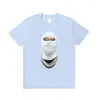 Мужские футболки Ih Nom Uh Nit Shirt Хип-хоп Уличная одежда с ромбовидной маской 3D Мода 1:1 Высококачественная хлопковая футболка для скейтборда