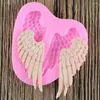 Baking Moulds 3D Angel Wings Silicone Mold DIY Party Cupcake Topper Fondant Cake Decorating Tools Chocolate Candy Polymer Clay