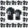 Philadelphia''Eagles''Men #11 Carson Wentz 18 Jalen Reagor 86 Zach Ertz 91 Fletcher Cox Custom Damen-Jugend-Fußballtrikot