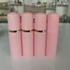 30PS 60 ml Pink Plastic Foam Pump Refillerbar tom kosmetiska flaskor Rengöringsmedel Soap Dispenser Shampoo Bottle With Golden1230K