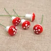 Decorative Figurines 50Pcs Red Multi-colored Foam Mushrooms Miniatures For Fairy Garden DIY Bottle Landscape Mushroom Figure