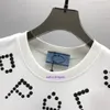 Heren T-shirt Topkwaliteit Designer T-shirt Luxe T-shirt met korte mouwen Pullover Casual losse jas Letter Logo bedrukte top Heren POLOshirt 837