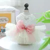 Dog Apparel Pet Clothes Wedding Dress For Dogs Clothing Cat Small Lace Gauze Skirt Cute Thin Summer Girl Chihuahua Products 2024