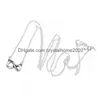 Collares pendientes Collar colgante infinito brillante para joyería de boda de plata esterlina real Mujeres Novia Regalo Cz Diseñador de diamantes Dhovy