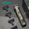 VGR Hair Trimmer Professional Hair Cutting Machine Cordless Haircut Vintage Hair Clippers Digital Display Clipper for Men V-106 240119