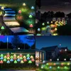 Utomhus Solar Garden Lights Set av 12 mini svamp Ljus Vattentät sötformad väglandskap