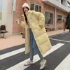 Women's Trench Coats 2024 Women Parkas Winter Jacket Down Cotton Padded Warm Puffer Coat Lady Long Parka Femme Zipper Hooded Jackets