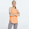 루 레몬 조끼 정렬 Zumba Wear Women Hym Loose Yoga Sports Tank Top Sleeveless Fiess 티셔츠 빠른 건조 달리기 셔츠 운동 탑 여자