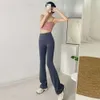 Align Lu Lu Yoga Exercício Calças Queimadas Menina Soft Lixamento Treinamento Yogas Calças Cintura Alta Esporte Bell Bottoms Nádegas Arrebitadas Nu Fitn 42 s