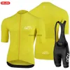 Męskie dressgcn Jersey Jersey Set Set Breathab Shirt Team Summer Clothing Mountain Rower Riding Triathlonh2421