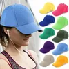 Casquettes de baseball multicolore Baseball pour hommes femmes été solide chapeau simple réglable chapeaux extérieur Protection solaire visières casquette décontractée