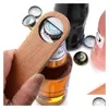 Openers Wood Handle Bottle Openers Bar Blade Beer Opener Vintage Wooden Stainless Steel Bartender Fy4527 Aa Drop Delivery Home Garden Dht51