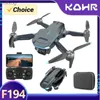 Drony TOSR 4K HD Dual Camera 2023 NOWOŚĆ F194 DRONE DRONE GPS Bezszczotkowy silnik RC Profesjonalne składane quadcopter Prezenty zabawki YQ240201