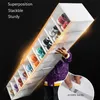 1pcs Transparent Plastic Shoe Storage Boxes Clear Sneakers AJ Display Case Hightops Football Box Stackable Shoes Cabinet 240125