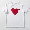 Jogar camisetas masculinas designer de moda Red Heart camisa casual Camise