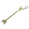 Porte-clés Bsarai LOL Lady of Luminosity Luxanna Crownguard Steel Legion Lux Sword Staff Toy Model Key Chain Ring