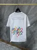 T-shirt cromata T-shirt da uomo di design chromees heart CH Script Multicolor Qualità Marchio Girocollo asual Horseshoe San Chromees Hearts 6661 9696