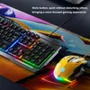 INPHIC W6 Kabelgebundene Maus mit 6 Tasten, leises Klicken, ergonomisches 1,5 m langes USB-Kabel, Computermaus, Gamer-Mäuse, optische Maus mit leisem Klicken für PC, Gaming-Maus