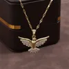 Pendant Necklaces RAKOL 316L Stainless Steel Phoenix Eagle Necklace For Women 2024 Trend Sweater Chain Jewelry Girl Party
