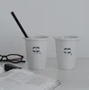 Caneca de cerâmica resistente ao calor, copo de café, presente, menina, casal, água potável, xícaras de chá domésticas