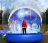 Индивидуальный фон красивой надувной снежный глобус фотобулается пузырьковой купол в продаже 3 м Диа Человек для рождественского украшения Рождественский двор на корабле/поезде до двери