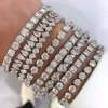 Voaino Fashion Good Price Baguette Tennis Chain Jewelry 3mm Vvs Iced Out Moissanite Tennis Chain