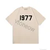 21ss Designer Tide T Shirts 1977 Chest Letter Laminated Print Short Sleeve High Street Loose Oversize Casual T-shirt 100% Cotton Tops for Men and Women essentail ts