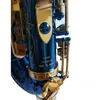 Real shot Japão Yanagis Brand NEW Alto Saxofone A-W02 Chave de Ouro Azul Super Profissional de Alta Qualidade Sax Bocal Acessórios Remessa