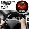 Capas de volante 12V tampa aquecida recarregável inverno aquecedor de mão auto