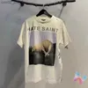 Männer T-Shirts Hiphop Streetwear Saint Michael Schulter Drop T-shirts Weiße Baumwolle Rundhals Kurzarm Männer Frauen Vintage Saint T-shirt Q240201