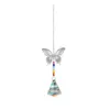 Trädgårdsdekorationer ab Color Crystal Sun Catcher Garden Decoration Window Butterfly Dragonfly Hanging Prism Rainbow Maker Pärlade charms dhqtb