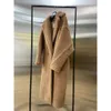 Max Home Edition Edition Teddy Bear Coat for Women New Silhouette Length Length Fur Fur معطف متكامل للنساء المصممة للسيدات الدافئة 4N2L